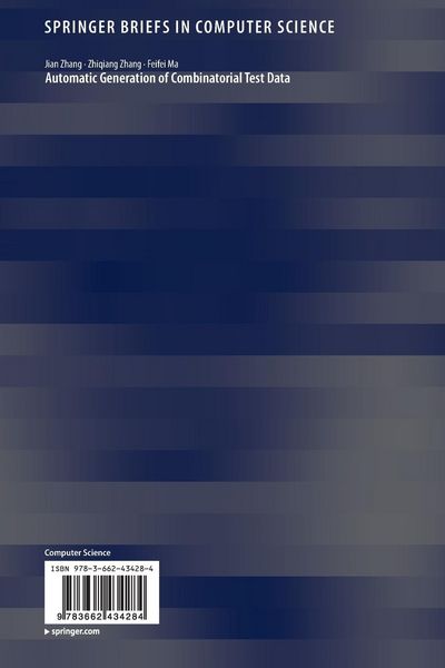 Produktbild: Automatic Generation of Combinatorial Test Data