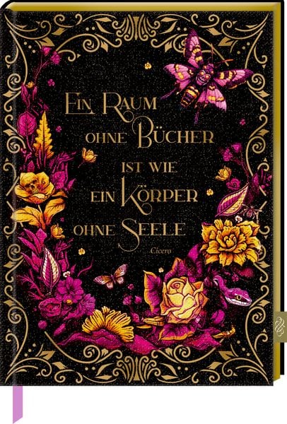 Notizbuch mit glitzerndem Stoffeinband, Buch von Frauke Schneider, Coppenrath