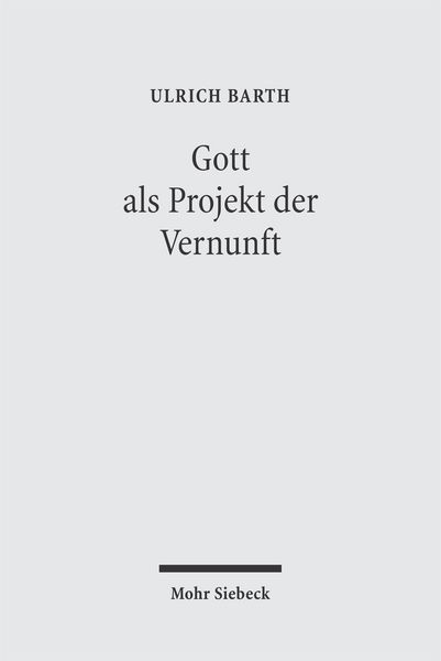 Produktbild: Gott als Projekt der Vernunft