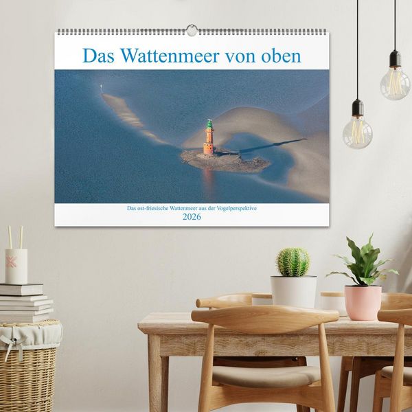 Produktbild: Das Wattenmeer von oben (Wandkalender 2026 DIN A2 quer), CALVENDO Monatskalender
