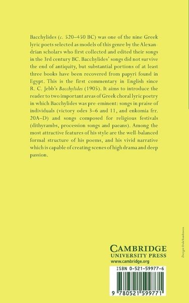 Produktbild: Bacchylides