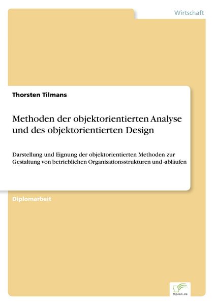 Produktbild: Methoden der objektorientierten Analyse und des objektorientierten Design