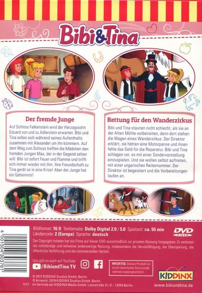 Produktbild: Bibi & Tina - Der fremde Junge/Rettung f&uuml;r den Wanderzirkus