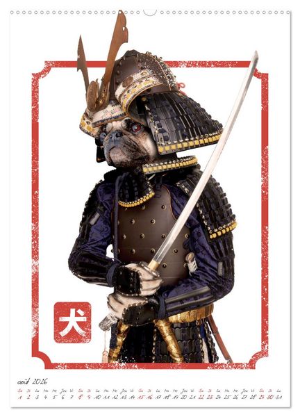 Produktbild: Combattant animal (Calendrier mural 2026 DIN A2 horizontal), CALVENDO calendrier mensuel
