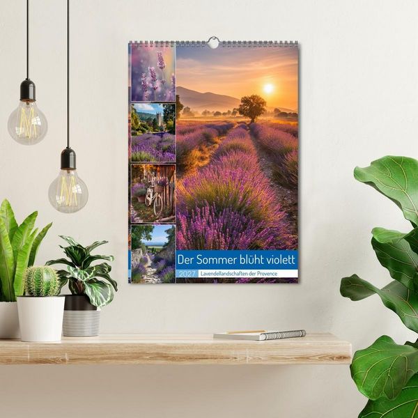 Produktbild: Der Sommer bl&uuml;ht violett (Wandkalender 2027 DIN A3 hoch), CALVENDO Monatskalender