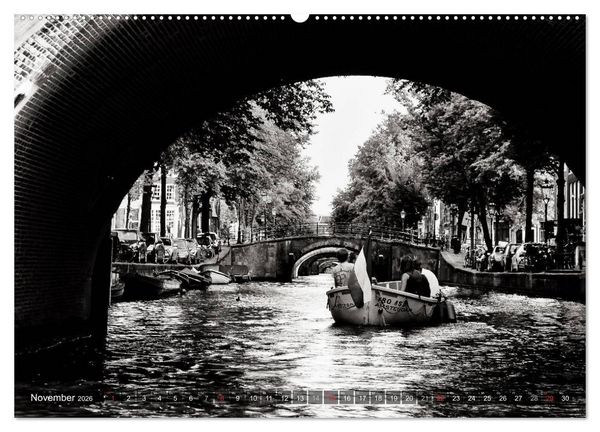 Produktbild: Ein Blick auf Amsterdam (hochwertiger Premium Wandkalender 2026 DIN A2 quer), Kunstdruck in Hochglanz