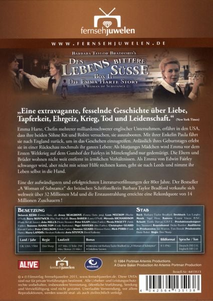 Produktbild: Des Lebens bittere S&uuml;&szlig;e - Box 1: Die Emma Harte Story [3 DVDs]