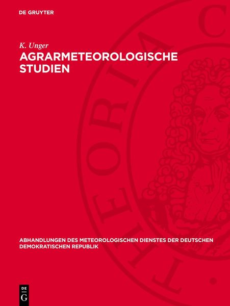 Produktbild: Agrarmeteorologische Studien