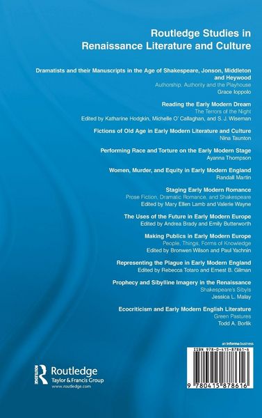 Produktbild: Ecocriticism and Early Modern English Literature