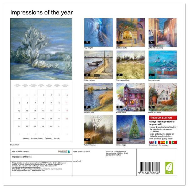 Produktbild: Impressions of the year (Wall Calendar 2026 12 &times; 12 Inch) CALVENDO 12 Month Wall Calendar