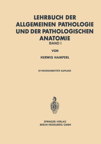 Produktbild: Lehrbuch der allgemeinen Pathologie und der pathologischen Anatomie