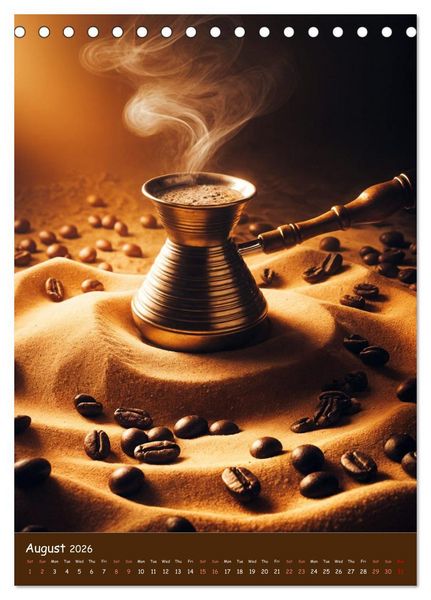 Produktbild: The Soul of Coffee - A Daily Ritual (Desk Calendar 2026 DIN A5 portrait), CALVENDO 12 Month DeskCalendar