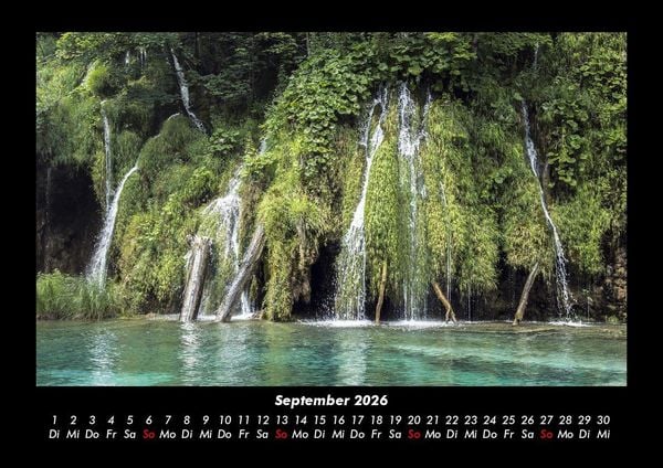 Produktbild: Wasserf&auml;lle 2026 Fotokalender DIN A3