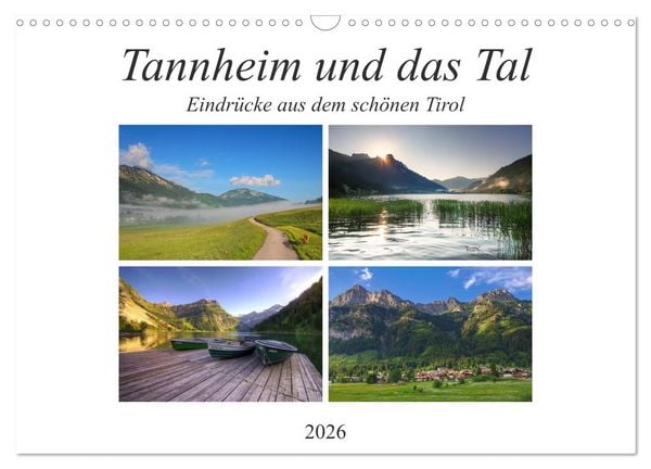 Produktbild: Tannheim und das Tal (Wandkalender 2026 DIN A3 quer), CALVENDO Monatskalender