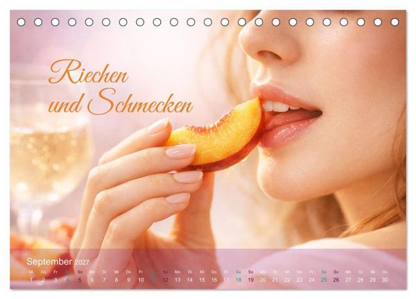 Produktbild: Sinnesmomente - Eine Reise durch die Wahrnehmung (Tischkalender 2027 DIN A5 quer), CALVENDO Monatskalender