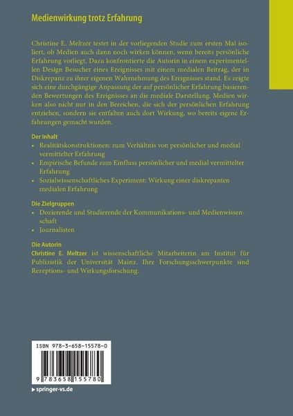 Produktbild: Medienwirkung trotz Erfahrung