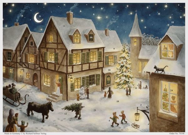 Produktbild: Adventskalender "Weihnachtsabend im Dorf"