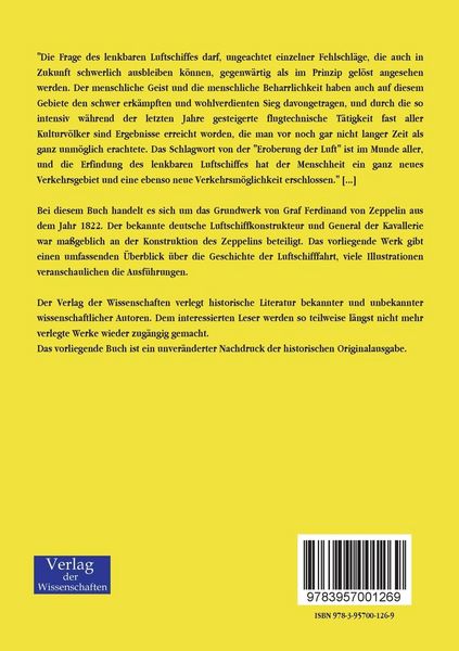 Produktbild: Die Luftschiffahrt