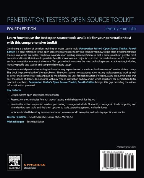 Produktbild: Penetration Tester's Open Source Toolkit