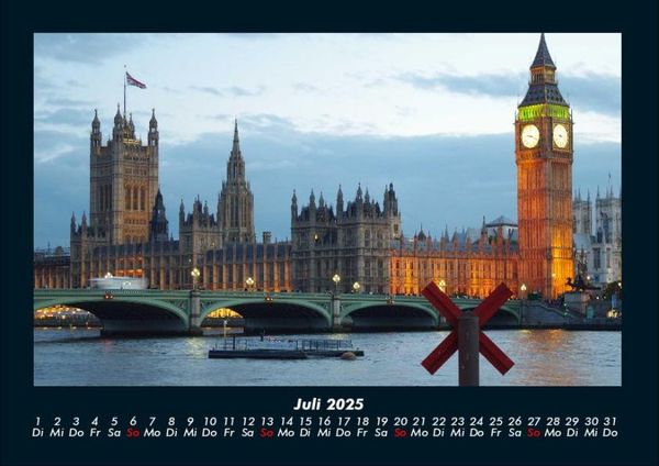 Produktbild: London 2025 Fotokalender DIN A4