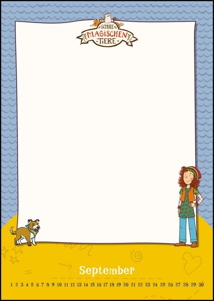 Produktbild: Schule der magischen Tiere - Bastelkalender zum Selbstgestalten - Fotos einkleben, malen - immerw&auml;hrend - 21 x 29,7 cm