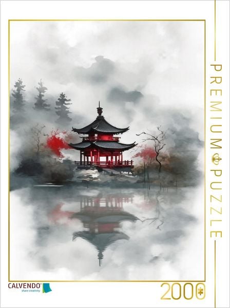 Produktbild: CALVENDO Puzzle Wassertempel | 1000 Teile Lege-Gr&ouml;&szlig;e 64x48cm Foto-Puzzle f&uuml;r gl&uuml;ckliche Stunden