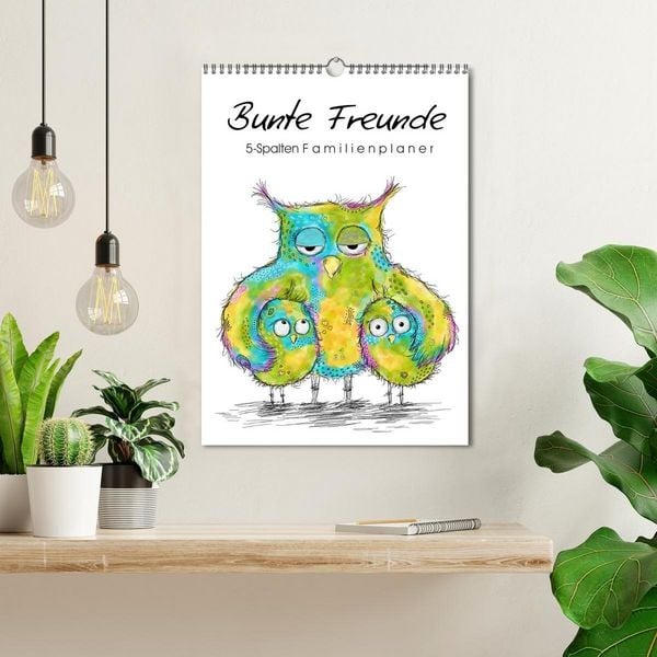 Produktbild: Bunte Freunde (Wandkalender 2027 DIN A3 hoch), CALVENDO Monatskalender