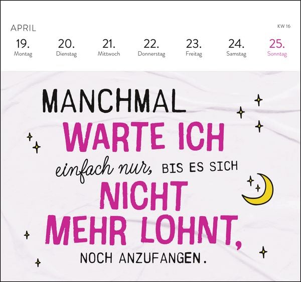Produktbild: Postkartenkalender 2027: Falls mich jemand sucht: Ich bin im Eimer
