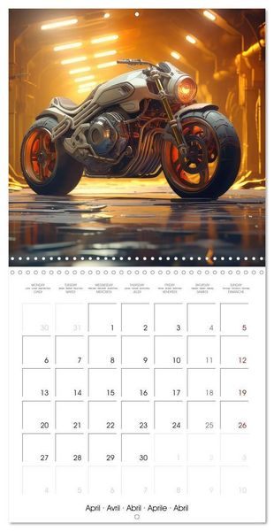 Produktbild: Crazy fantasy Motorbikes (Wall Calendar 2026 12 &times; 12 Inch) CALVENDO 12 Month Wall Calendar