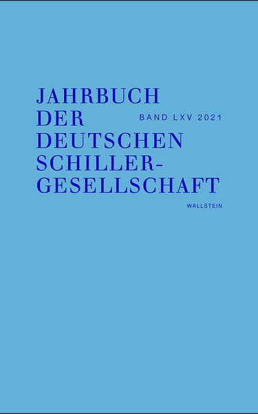 Produktbild: Jahrbuch der Deutschen Schillergesellschaft