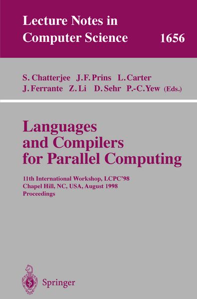 Produktbild: Languages and Compilers for Parallel Computing