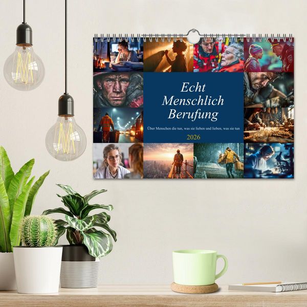 Produktbild: Echt Menschlich Berufung (Wandkalender 2026 DIN A4 quer), CALVENDO Monatskalender