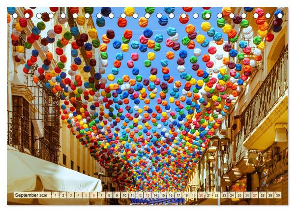 Produktbild: Zauberhaftes S&uuml;dspanien: Malaga - Sevilla - Granada - Ronda - Antequera (Tischkalender 2026 DIN A5 quer), CALVENDO Monatskalender