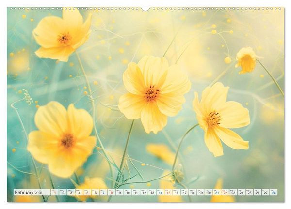 Produktbild: Etherial flowers (High Quality Premium Wall Calendar 2026 DIN A2 landscape),CALVENDO 12 Month Wall Calendar