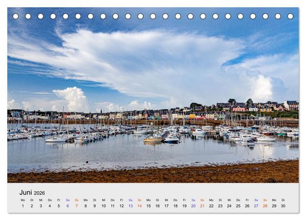Produktbild: Bretagne Traumhafte K&uuml;sten in Frankreichs Nordwesten (Tischkalender 2026 DIN A5 quer), CALVENDO Monatskalender
