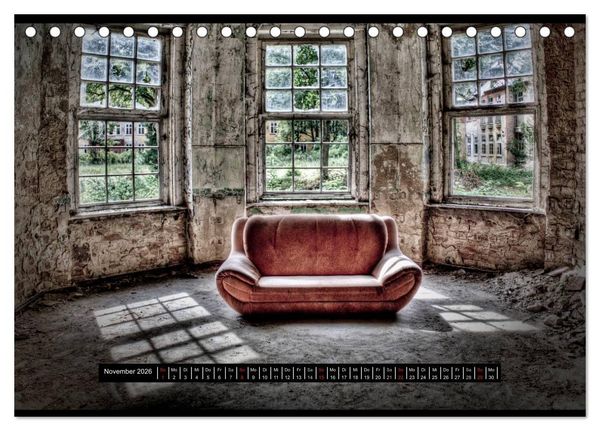 Produktbild: Lost Places, Vergessene Orte / AT-Version (Tischkalender 2026 DIN A5 quer), CALVENDO Monatskalender