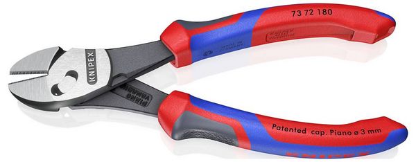 Produktbild: Knipex TwinForce 73 72 180 Werkstatt Kraft-Seitenschneider mit Facette 180mm