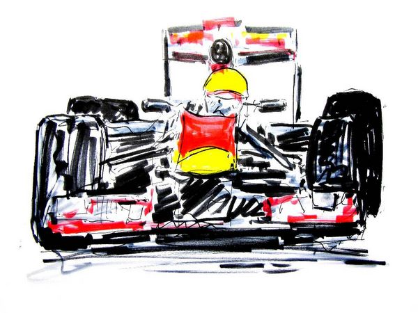 Produktbild: CALVENDO Puzzle Illustration Red Bull RB 8 | 1000 Teile Lege-Gr&ouml;&szlig;e 64x48cm Foto-Puzzle f&uuml;r gl&uuml;ckliche Stunden