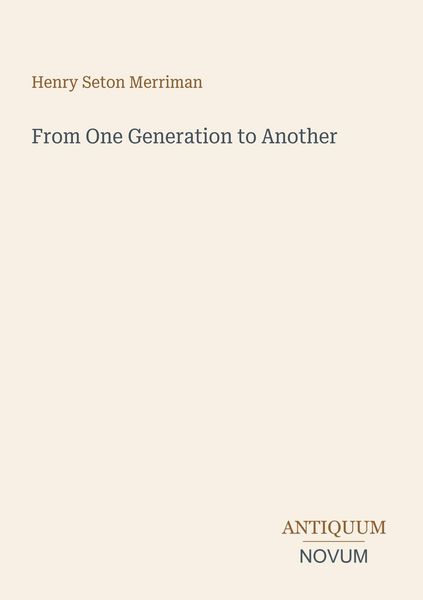 Produktbild: From One Generation to Another