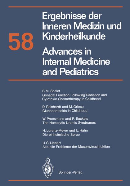 Produktbild: Ergebnisse der Inneren Medizin und Kinderheilkunde / Advances in Internal Medicine and Pediatrics