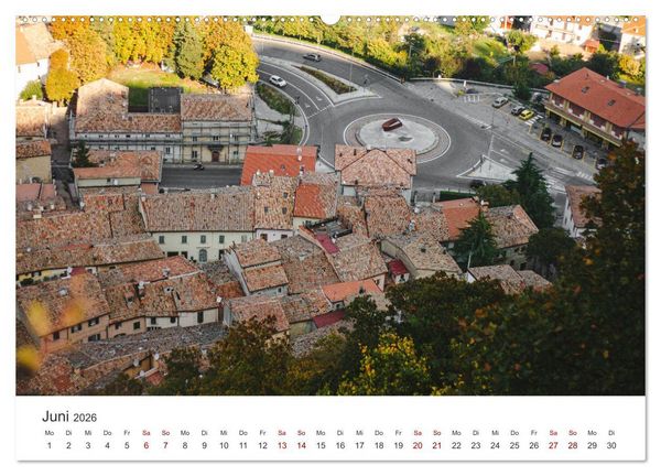 Produktbild: San Marino - Eine Reise in den wundersch&ouml;nen Zwergstaat. (hochwertiger Premium Wandkalender 2026 DIN A2 quer), Kunstdruck in Hochglanz