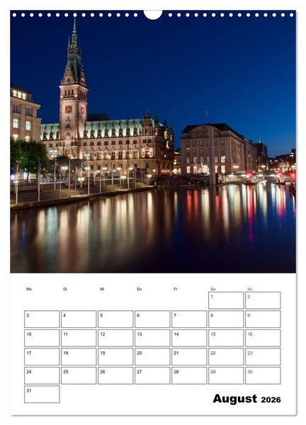 Produktbild: Sch&ouml;nes Hamburg (Wandkalender 2026 DIN A3 hoch), CALVENDO Monatskalender