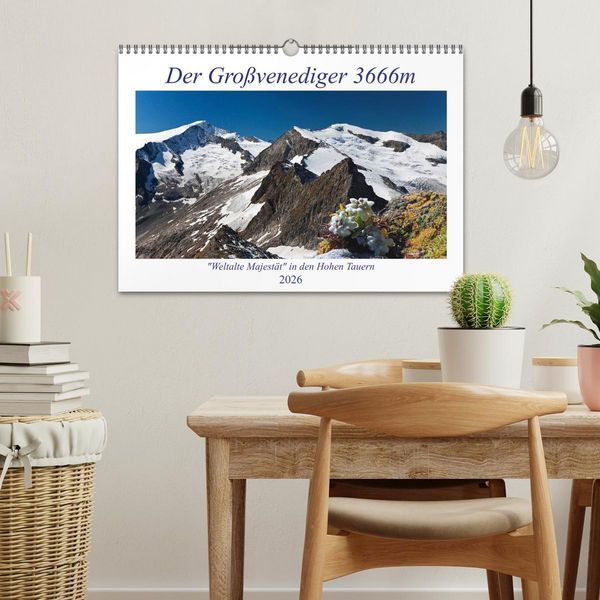 Produktbild: Der Gro&szlig;venediger 3666m (Wandkalender 2026 DIN A3 quer), CALVENDO Monatskalender