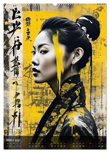 Produktbild: Geisha - Asian Spirit (Wandkalender 2027 DIN A2 hoch), CALVENDO Monatskalender