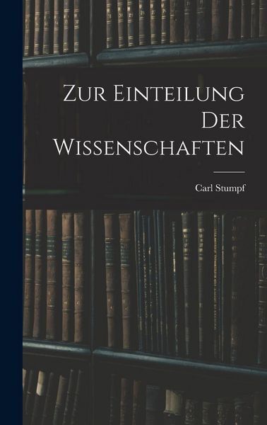 Produktbild: Zur Einteilung Der Wissenschaften