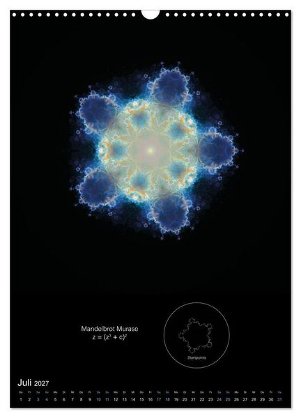 Produktbild: Buddhabrot fractal art (Wandkalender 2027 DIN A3 hoch), CALVENDO Monatskalender