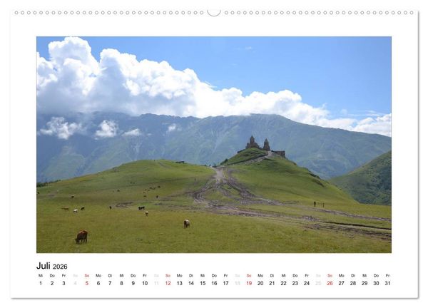 Produktbild: GEORGIEN 2026 (hochwertiger Premium Wandkalender 2026 DIN A2 quer), Kunstdruck in Hochglanz