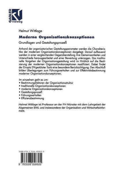 Produktbild: Moderne Organisationskonzeptionen