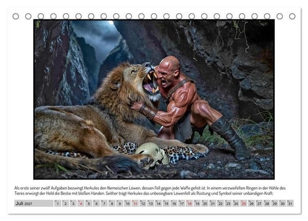 Produktbild: G&ouml;tter, Helden und Emotionen im Kinosaal (Tischkalender 2027 DIN A5 quer), CALVENDO Monatskalender