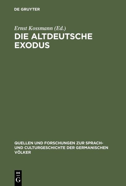 Produktbild: Die altdeutsche Exodus